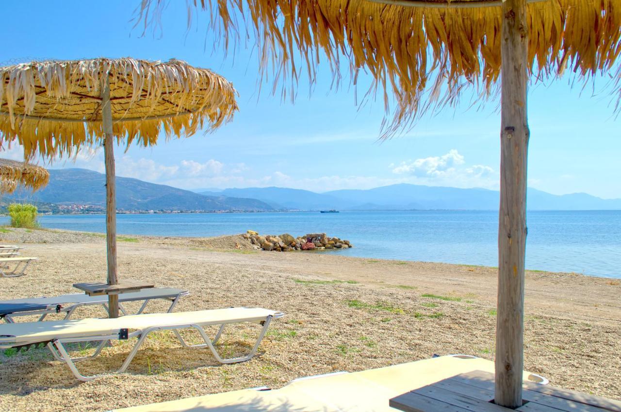 Epipleon Luxury Suites -106- Δωμάτιο 40Τμ Με Βεράντα 45Τμ Μπροστά Στην Θάλασσα Nafpaktos Exteriör bild